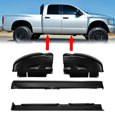 #ad #ad Fit 2002 2008 Dodge Ram Quad Cab 1500 2500 3500 Rocker Panels amp; Cab Corners 4PCS $134.00