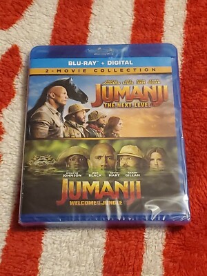 New Sealed ''Jumanji The Next Level & Jumanji Welcome to the Jungle'' (Blu-ray)