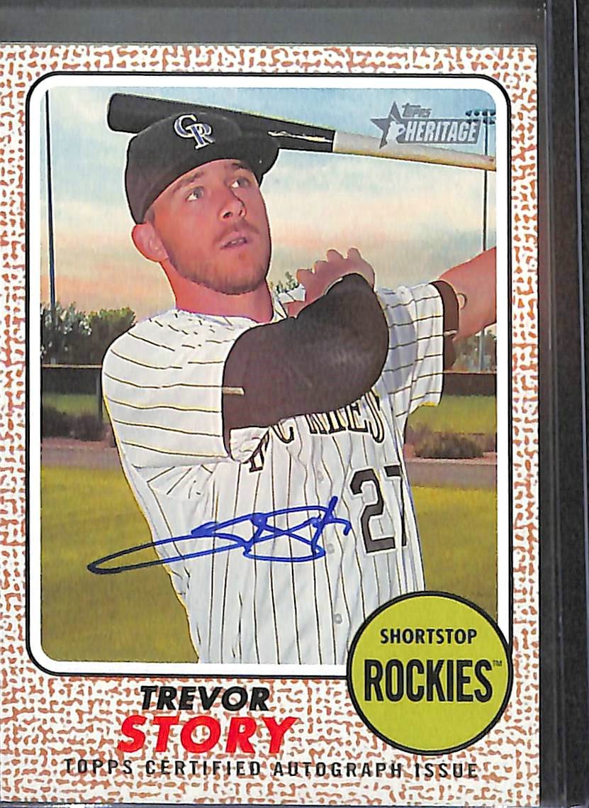 2017 Topps Heritage Real One Autograph #ROA-TST Trevor Story