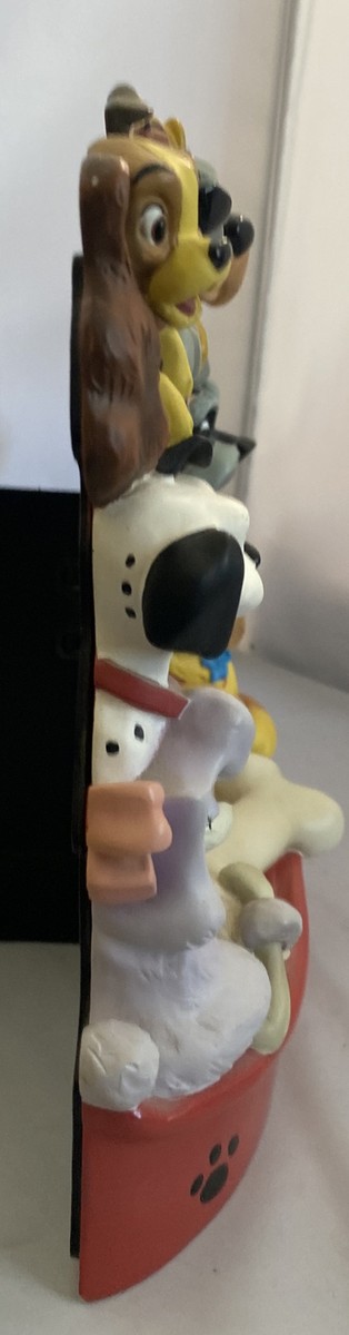 Walt Disney Dogs Characters Big Heavy Figurine Frame Statue (READ