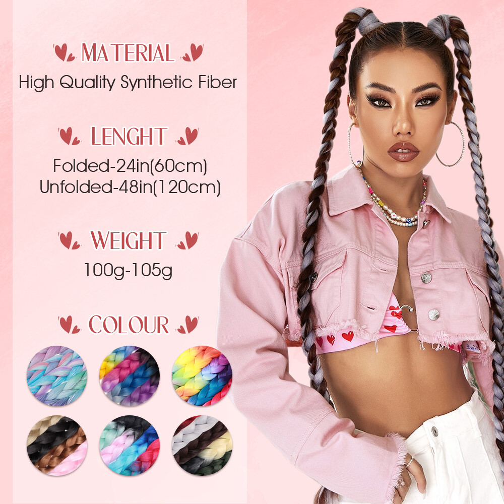 Rumi Prurple K-Pop Demon Hunter Carnival Cosplay Synthetic Hair