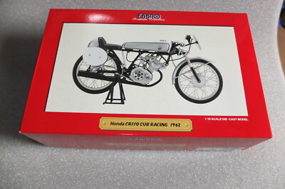 Ebbro 1:10 Honda cr110 cub racing 1962 schwarz 10008 vintage bike model 1/10 NOS