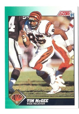 1991 Score Tim McGee #241 Cincinnati Bengals Tennessee Volunteers football Card 