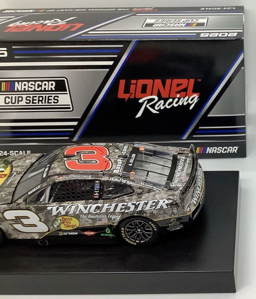 2025 1/24 #3 Austin Dillon “Bass Pro Shops/Winchester”Chevrolet 1 of 504 SD SHIP - Image 4 of 4