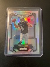2023 Panini Prizm Aidan O'Connell Silver Rookie RC #360 Las Vegas Raiders Purdue