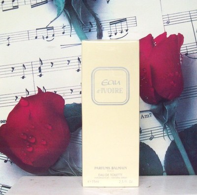 Parfums Balmain Eau D'Ivoire EDT Spray 2.5 FL. OZ. Sealed Box. Vintage.