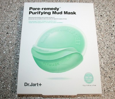 Dr. Jart + Pore Remedy Purifying Mud Mask ~ Box 5 Sheet Masks ~ acne treatment