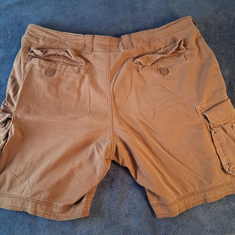 George Cargo 短裤 sz38 孔 Sun 褪色 穿过 Distressed Grunge 户外工作服 — 第 2/4 张图片