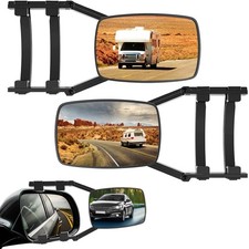 2 Stück Wohnwagenspiegel Caravanspiegel 360° Abschleppspiegel für Anhänger SUVs