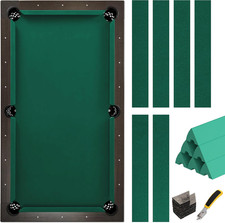 Pool Table Felt and Bumper Kit Felt for Billiard Cloth with Pool Table Bumpers