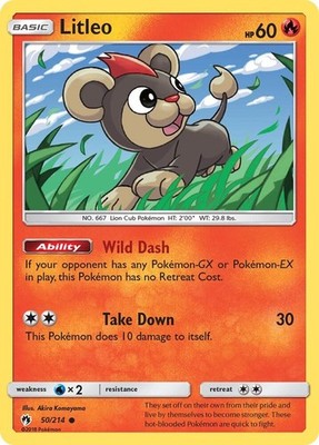Litleo 50/214 Common Regular SM - Lost Thunder LP