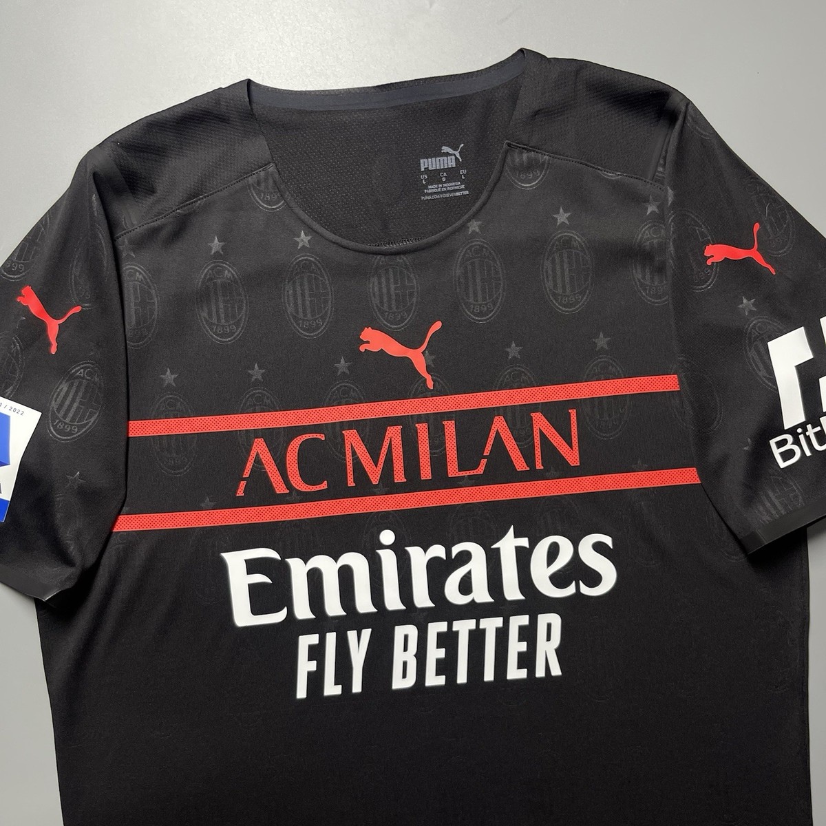 AC MILAN PUMA 2021/2022 SOCCER THIRD JERSEY #11 IBRAHIMOVIC SIZE