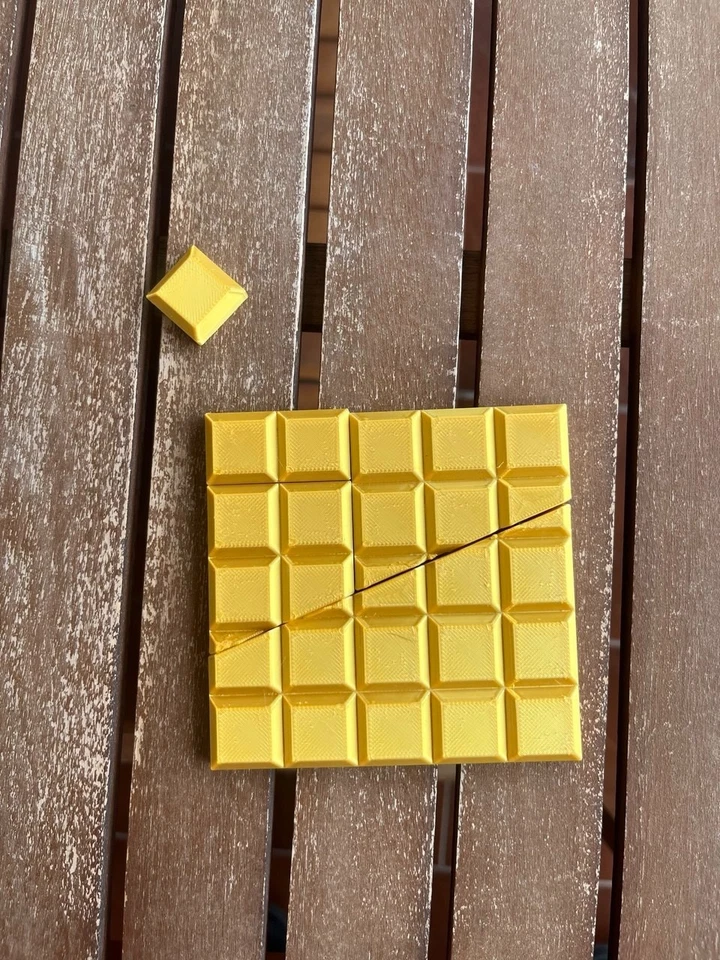 Puzzle Rompicapo Cioccolato Magico Giallo Oro Gioco di Logica - Immagine 3 di 4