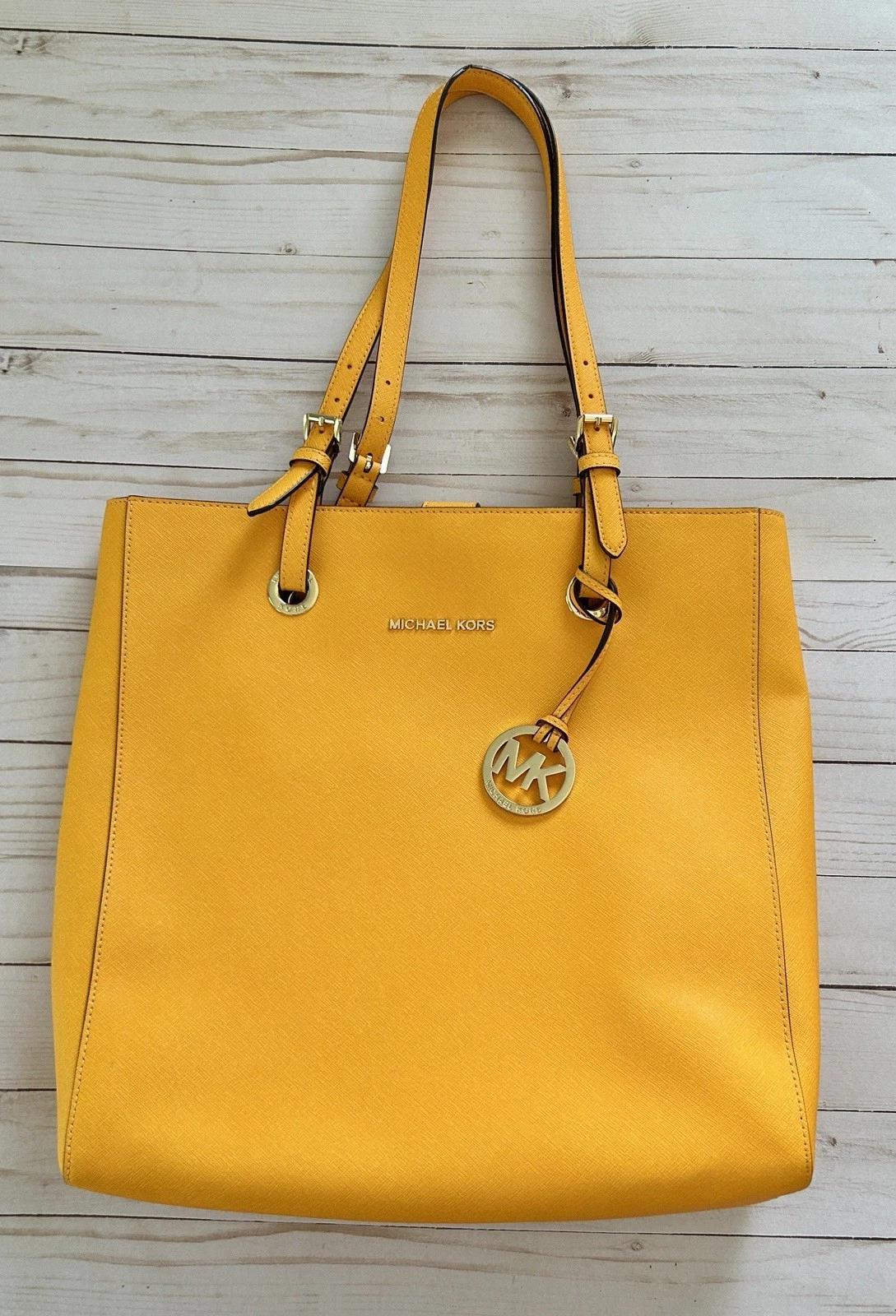 Michael Michael Kors Yellow Tote Bag Handbag