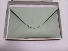 Magnetic Envelope Holder Mint Green Photo Document Organizer New In Box Retired