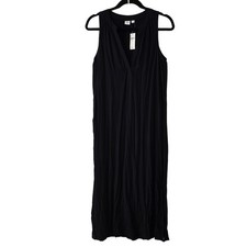 NWT GAP Black Lightweight Sleeveless Summer Beach Dress Size XS Extra Small