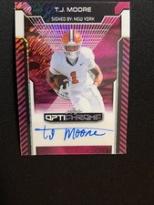2025 Leaf Optichrome Football RC Auto BA-TJM T.J. Moore /8