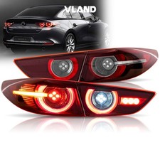 Vland Led Tail Lights For 2019-2022 Mazda 3 Axela Sedan Sequential Rear Lamps