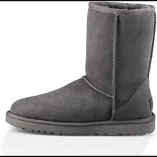 New UGG 8 Grey Boots Classic Short II Sheepskin Shearling