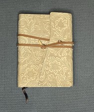 Genuine Leather Cover Journal Notebook Diary Embossed