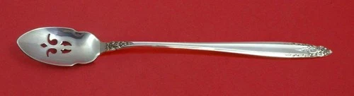 Prelude by International Sterling Silver Olive Spoon Pierced Long 7 3/8" Custom