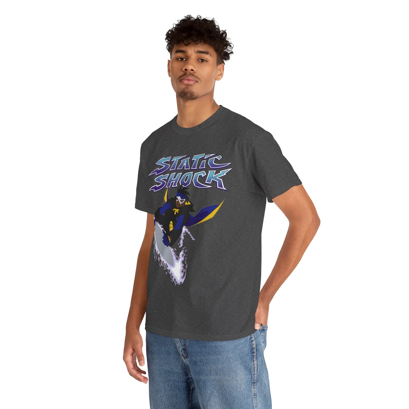Static Shock T-Shirt - Milestone Comics - WB - DC Comics - Virgil Hawskin
