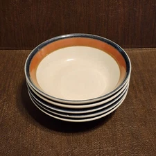 5 Mikasa PF 003 Fire Song Potters Art Ben Seibel Cereal Bowl 6.5" Stoneware **