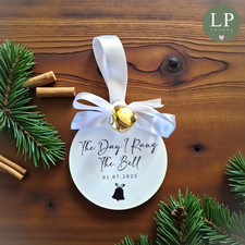 The Day I rang The Bell Gift Bauble, Cancer Survivor, Cancer Bell, Chemo Ornamen