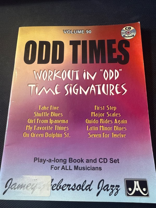 Jamey Aebersold Vol. 90 Odd Times workout in odd time signatures Music Book & CD