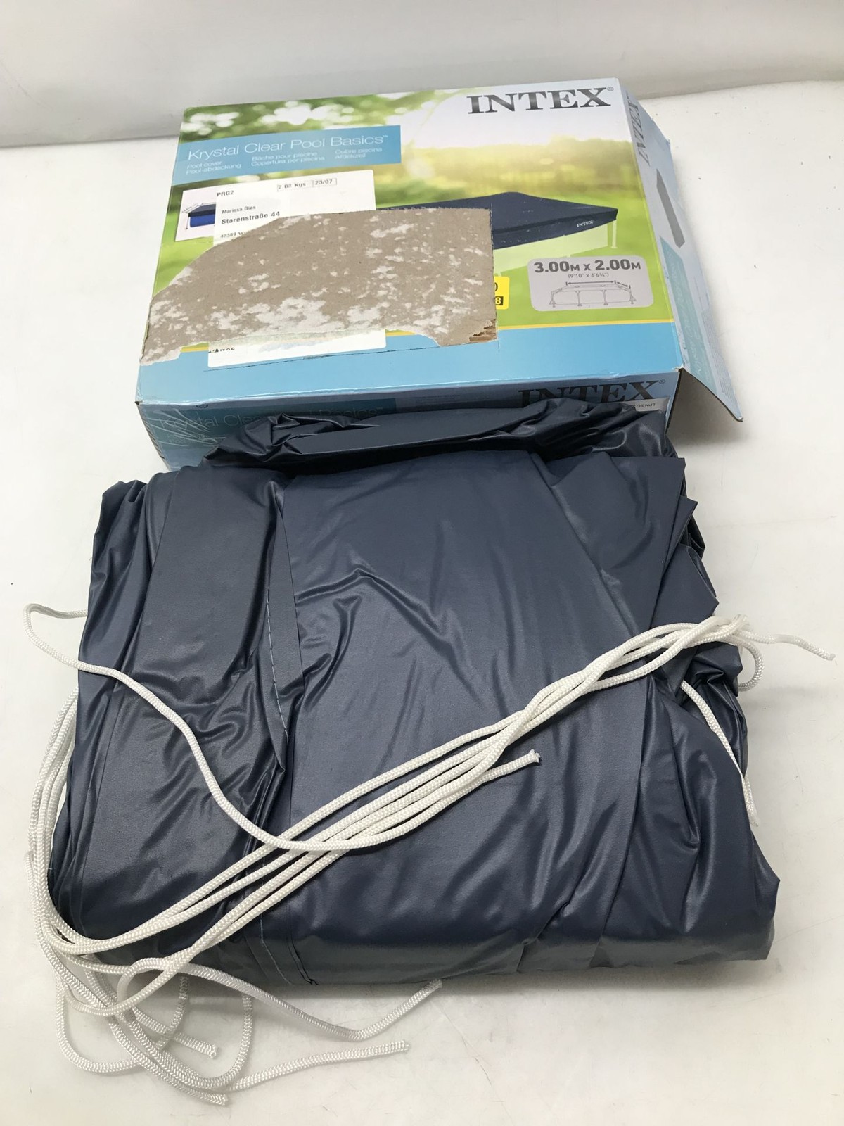 Intex 28038 Marco Piscina Cubierta Plana 300 X 200 Cm