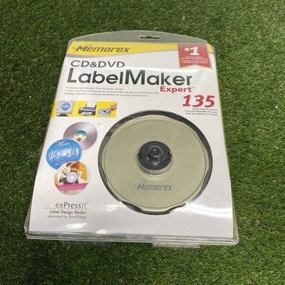 Vintage Memorex CD/DVD LabelMaker Expert 135 Sealed Disc Labeling Software PC