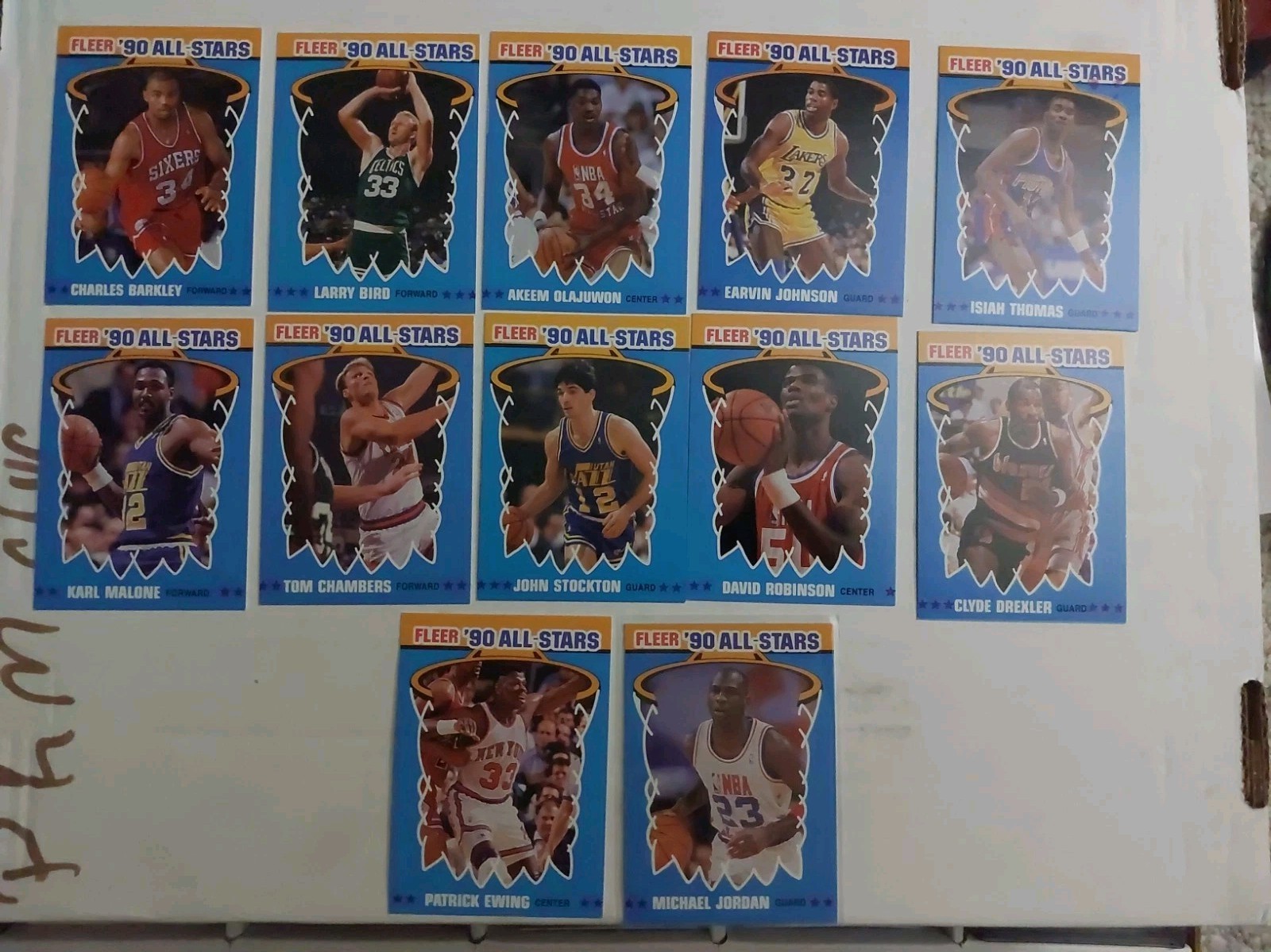 1990-91 Fleer All Stars Complete Set 1-12