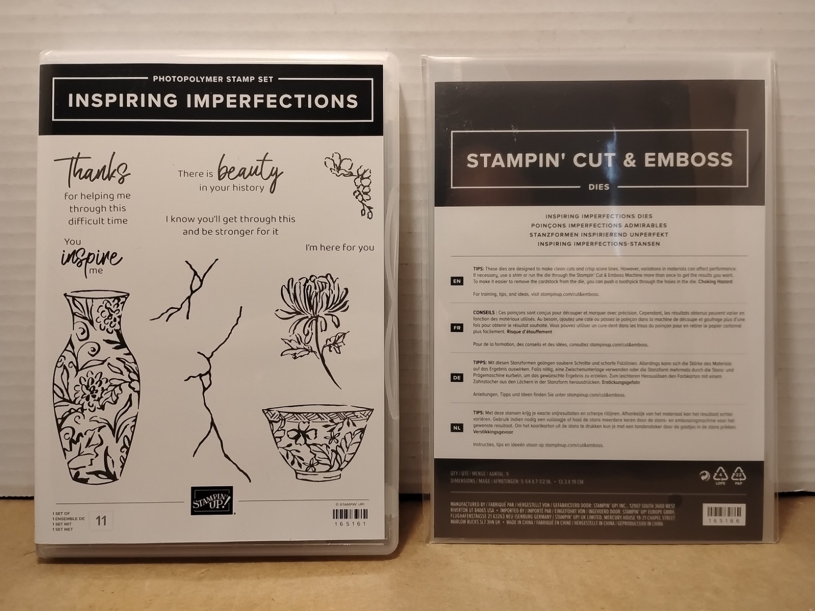 Stampin Up! Inspiring Imperfections Photopolymer Stamp Set & Dies