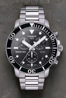 Tissot Seastar 1000 Chronograph Black Dial Watch T120.417.11.051.00