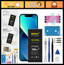 High Capacity 4000mAh Replacement Battery for iPhone 12/12 Pro  Repair Tools