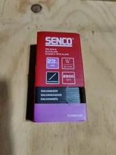 SENCO CZ08EAAR 1/2" 23 Gauge Pin Nails Galvanized Finish 2600 Count Pack