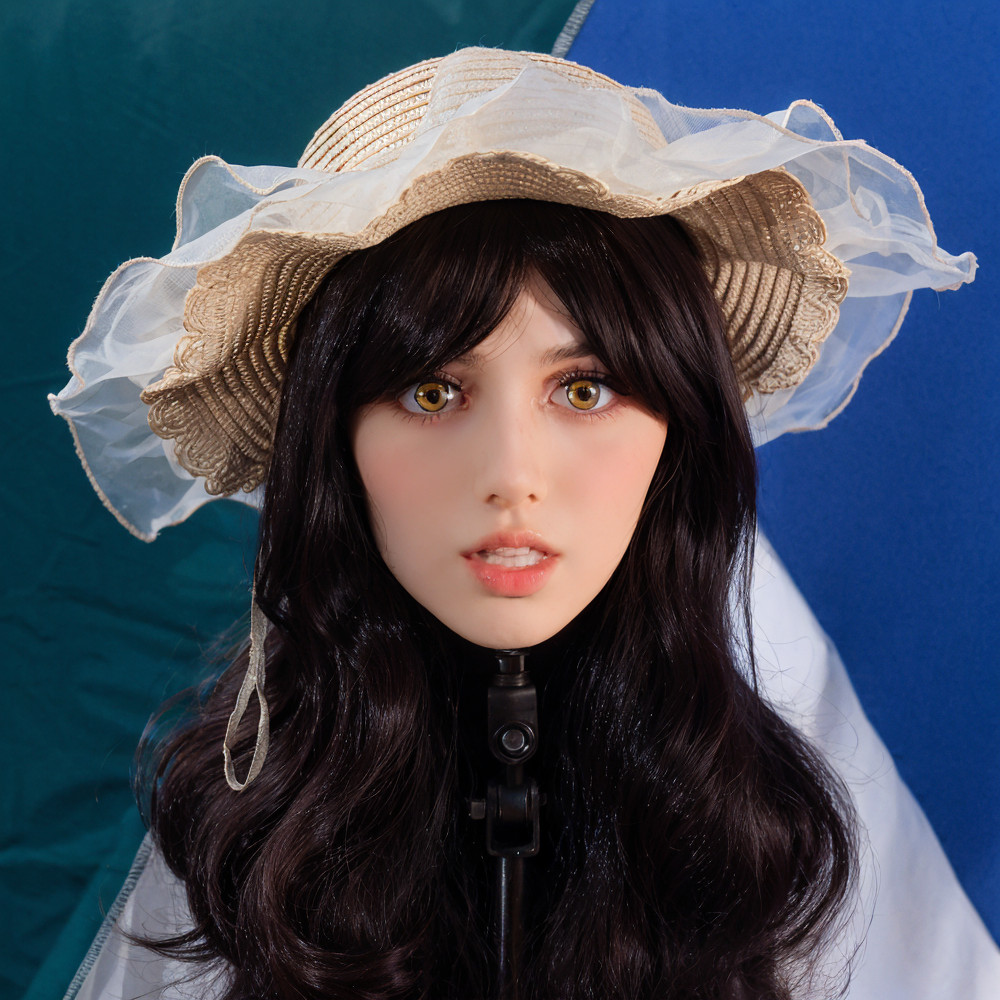 Beauty training, advanced TPE makeup practice mannequine head, with M16 mounting