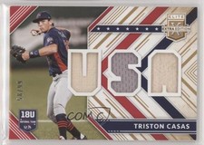 2018 Panini Elite Extra Edition USA Materials Gold 58/99 Triston Casas hg6