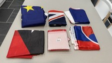 SHIPS IN MAILER. Lot Of 6 Flag Lot  Uk Switzerland European Union France
