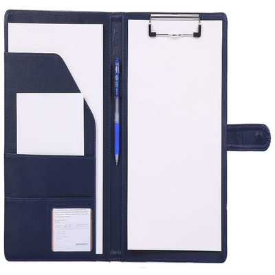 Klemmbrettmappe A4 Schreibmappe mit Klemmbrettordner Blau