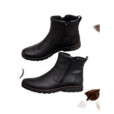Ecco Babett Gore Tex Waterproof Leather Ankle Boot Black Comfort Zip 39 in GUC