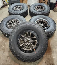 OEM 2018-2025 Jeep Wrangler Bronze Rims and Tires (5) less than 500 miles