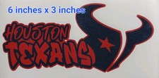 Graffiti Style Vinyl Decal Sticker Houston Texans Football Team 6x3 inches New.