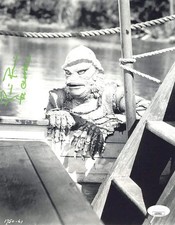 Ricou Browning signed 8x10 Photo The Gill Man Creature from JSA Authentication