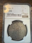 1886 AU55 morgan silver dollar NGC (Toned)