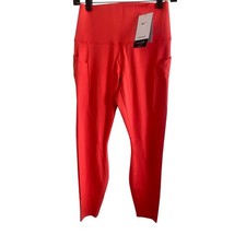 110 Women Nike Universa High-Waisted 7/8 Leggings Size M Ember Glow DQ5897