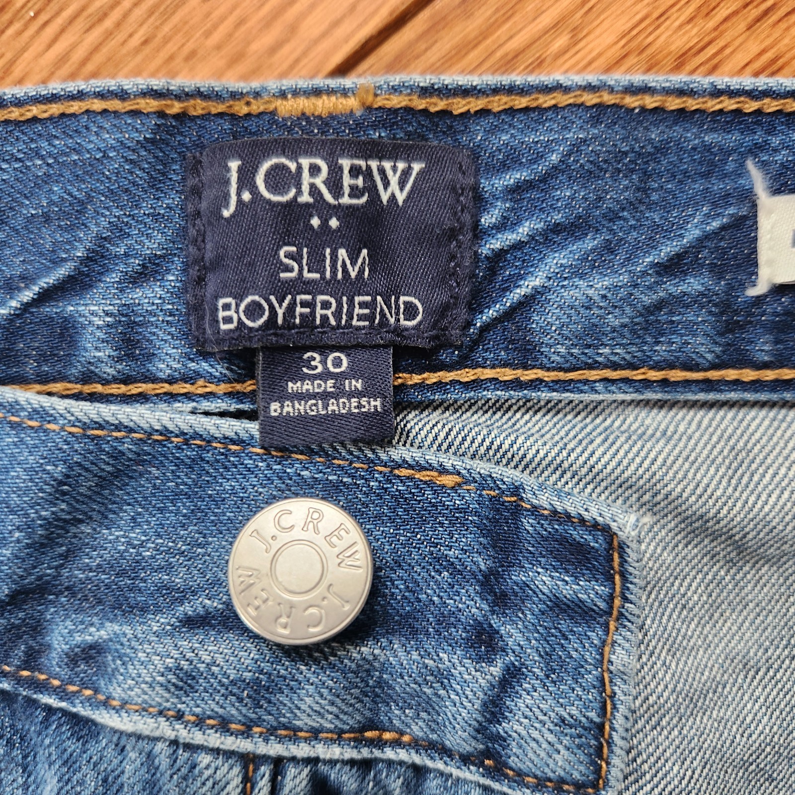 J Crew Premium Patchwork Button Fly Boyfriend Jea… - image 8