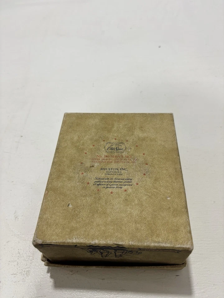 Old Spice Collectible BOX ONLY Salem Frigate Essex Bathroom Barber Shop Decor - Image 2 of 4
