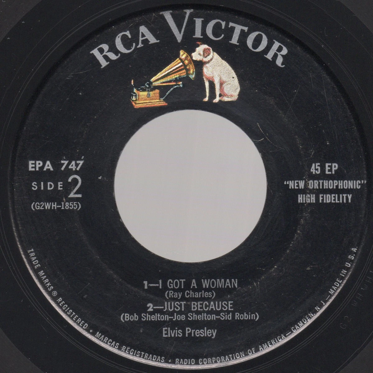 Self-Titled Elvis Presley RCA Victor EPA-747 1956 Original 1956 Rockabilly