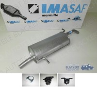 Imasaf ESD Auspuff Endtopf+Anbauteile für Citroen/Peugeot C2+C3+Pluriel 1007 1.4